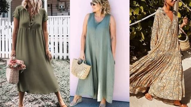 БОХО УКРАШАЮЩИЙ СТИЛЬ ?ЛЕТНИХ ПЛАТЬЕВ ДЛЯ ДАМ 50 ЛЕТ? смотреть онлайн