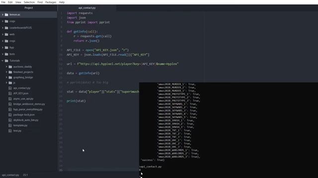 How to get player stats | Hypixel API Tutorial смотреть онлайн