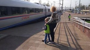 Сапсан на станции Тверь. 1 мая 2018