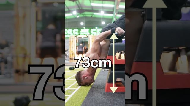 73cm Deep Handstand Push-up ? #short ##pushup