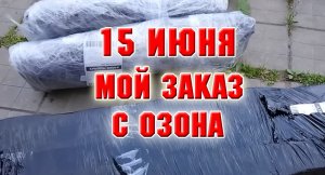 15 июня. Привезли заказ с Озона