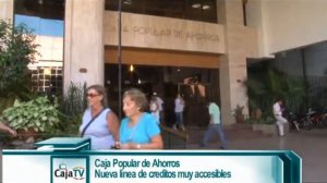 CAJA TV - Mirta Pérez - nueva Linea de crédito Caja Popular de ahorros