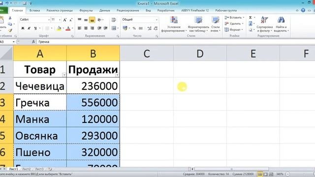 Excel применение автофильтра