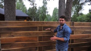 ✅ СУПЕР-ЗАБОР ДЕШЕВЛЕ ШТАКЕТНИКА! Входная группа из массива кедра.