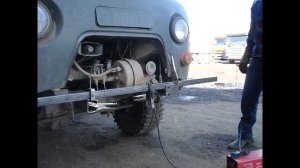 силовой самодельный бампер на уаз