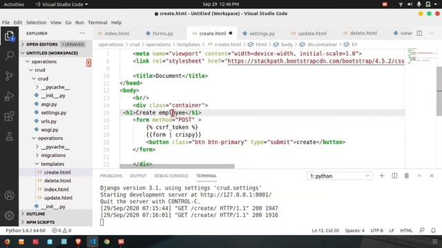 crud operations in django | Tamil | tutorial 30
