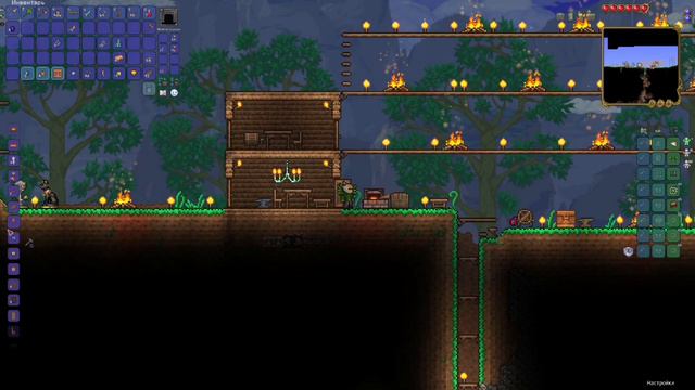 Terraria с нуля #2 "Кровать" смотреть онлайн