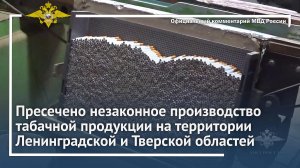 Полицейские пресекли незаконное производство табачной продукции