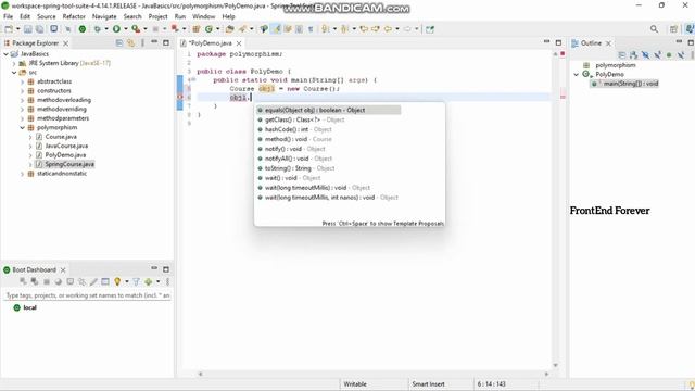 Polymorphism In Java In Tamil | Java Spring Boot Tutorial In Tamil |