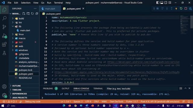 Flutter Course for Beginners: Understand Pubspec.yaml file | What is Pubspec yaml file #pubspec.yam