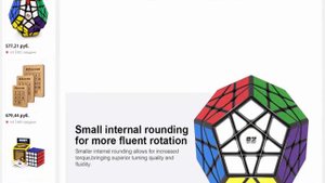 Магический куб   мегаминкс 3x3 наклейки без ограничений скорости