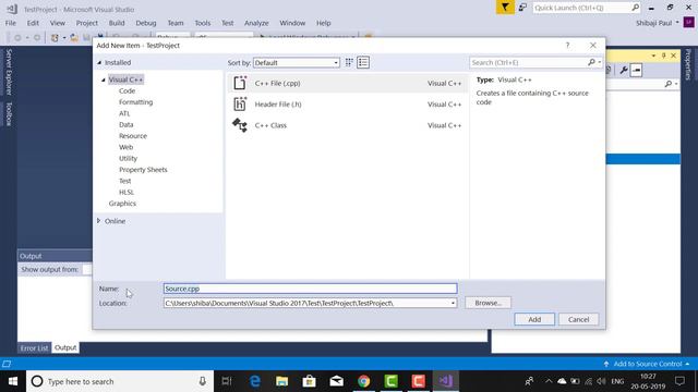 CPP console project in Visual Studio 2017 for Udemy Course companion.