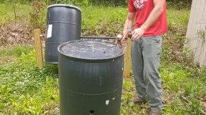 DIY Compost Tumbler That Spins - How To Make Your Own in 10 minutes