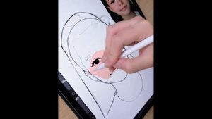 ??Рисование стилусом на айпаде. Прекрасные скетчи.??