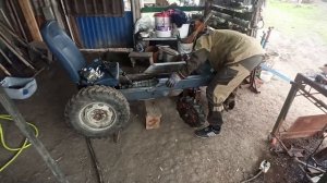 минитрактор классика своими руками (мой вариант установки рулевых тяг и рулевого редуктора)