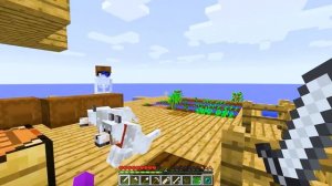 Playing As MOBS On A ONE BLOCK Raft!