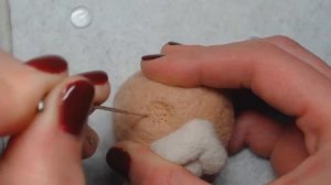 Углубления по глазки/Из чего делаю глаза?!/Сухое валяние/Бычкова Ольга