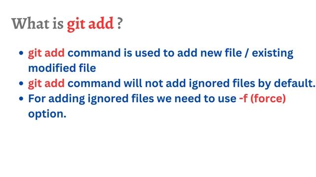 GIT Add | Add the locally modified changes | Learn git in Just a Min. #05