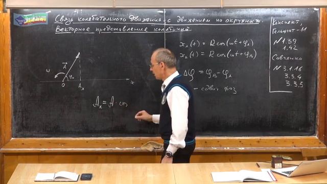 Урок 336. Векторное представление колебаний смотреть онлайн