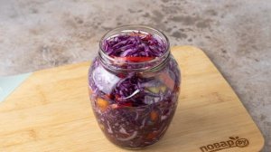 Салат из краснокочанной капусты на зиму