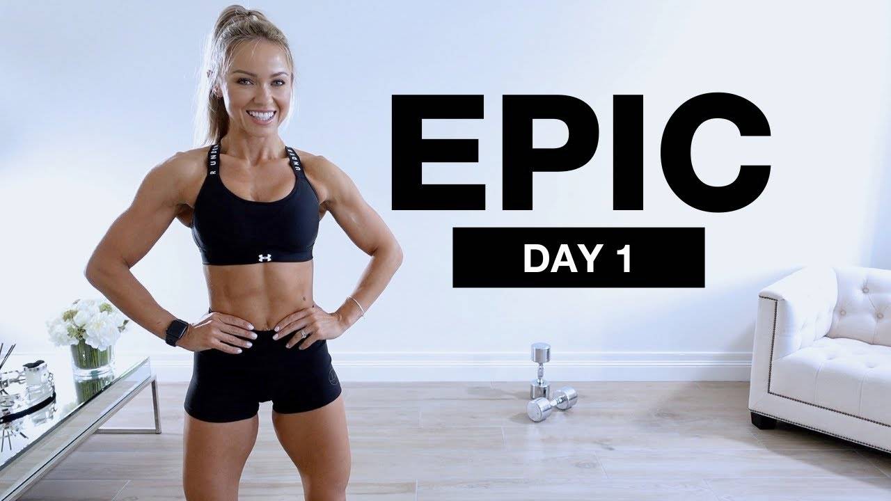 Caroline Girvan - DAY 1 of EPIC _ Bodyweight & Dumbbell Lower Body Workout