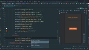 TextView and Button onCLick | Android Studio Tutorial(Beginners) HD | All About Android DsaCoder