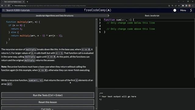 JavaScript Basic 103: Replace Loops Using Recursion | FreeCodeCamp
