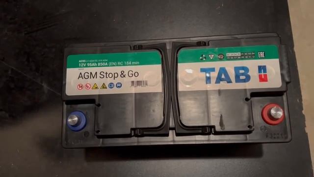 Распаковка — Автомобильный аккумулятор TAB Stop&Go AGM 213090 смотреть онлайн