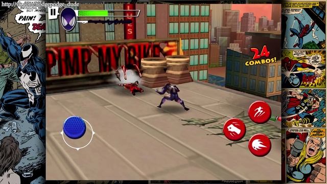 Прохождение Ultimate Spider-Man Total Mayhem HD уровень 6 [перевод] iOs смотреть онлайн