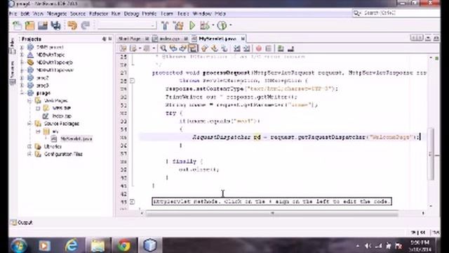 RequestDispatcher Example смотреть онлайн