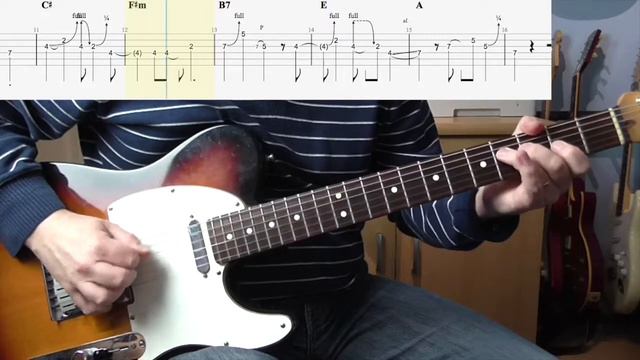Guitar Solo 46 - Hello Mary Lou - Ricky Nelson/James Burton - Play Along with Tab смотреть онлайн