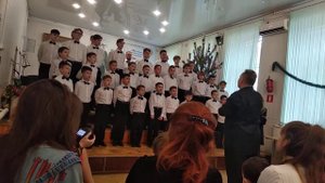 Шуберт Санктус  хор+флейта