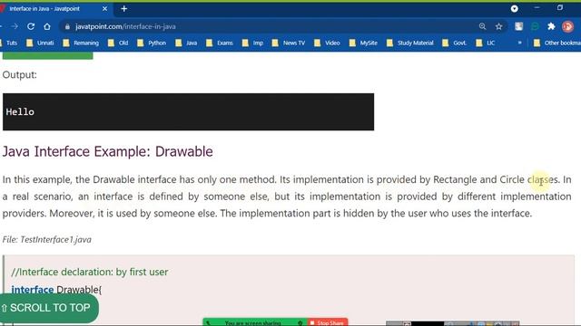 Java  - Object Oriented Concepts - Interface  | Part - 23