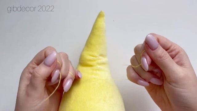 Сканди гном — Урок 2. Колпак и борода / Мастер-класс по интерьерному гному / DIY scandi gnome