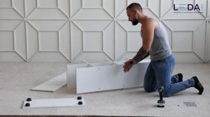 Сборка стеллаж LEDA  на 8 секций