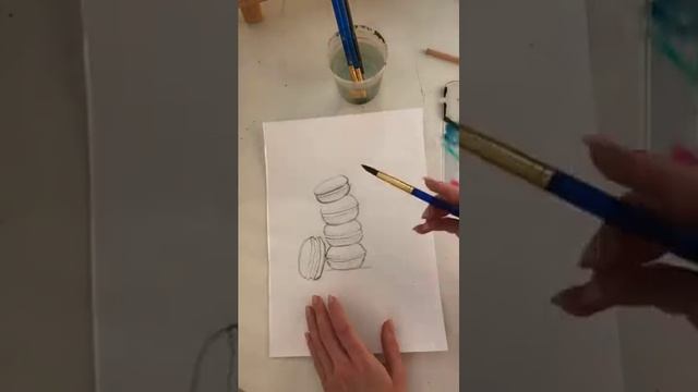 Как нарисовать макаронс