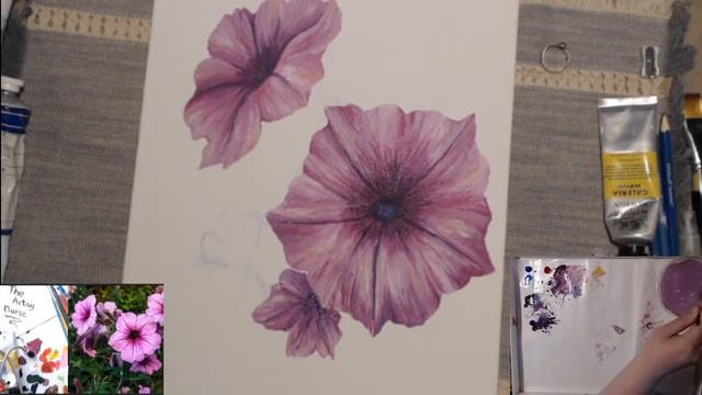 Petunia time #asmr #painting смотреть онлайн