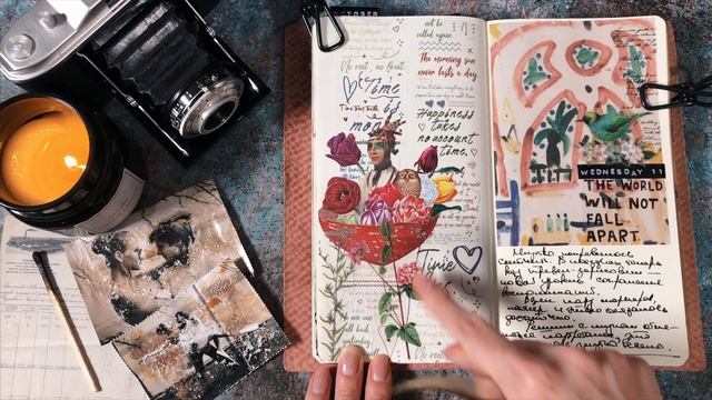 АСМР Украшение Личного Дневника  Журналинг  Journal With Me ASMR