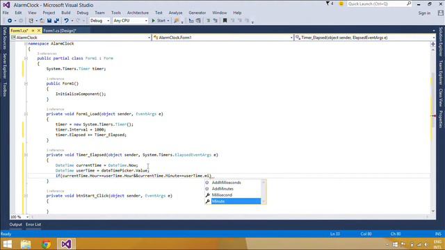 C# Tutorial - How to make an Alarm clock C#.NET Winforms | FoxLearn смотреть онлайн