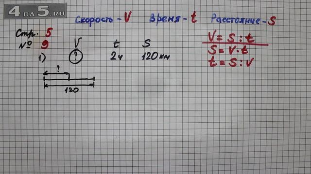 Страница 5 Задание 9 (Вариант 1) – Математика 4 класс Моро – Учебник Часть 2 смотреть онлайн
