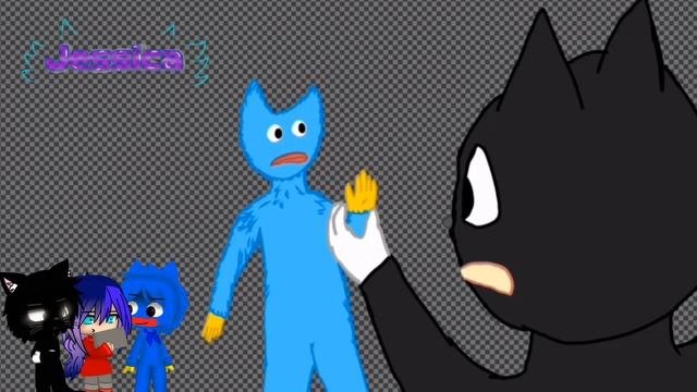 рисую встречу Мультяшного кота и Хагги Вагги\speedpaint\