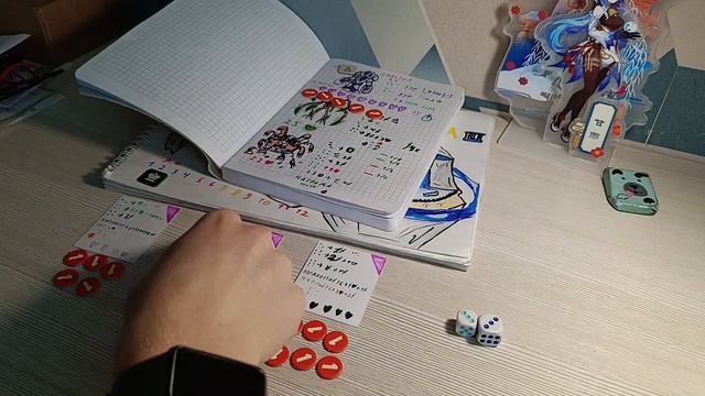 ККИ ring of illumination / обзор игры / ККИ / Самодельная настольная игра прохождение #2 смотреть онлайн