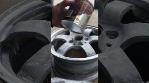 Как удалить порошковую краску с дисков без пескострую в ручную