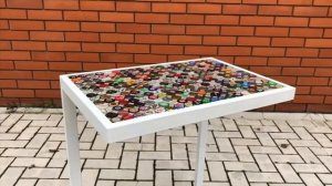 Журнальный столик ( из пивных крышек)