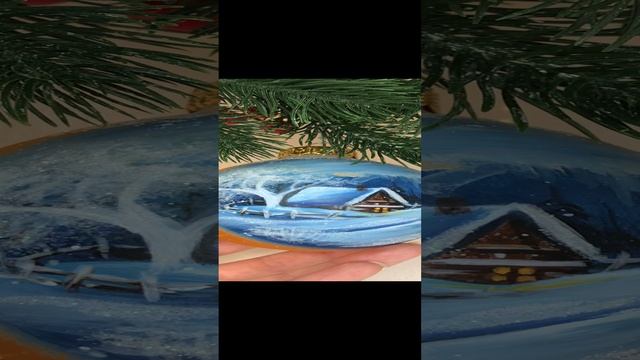 Арт. С52 Шар с ручной росписью 80 мм