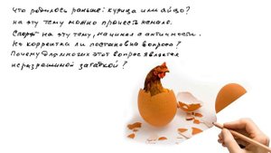 Что появилось раньше — курица или яйцо?
