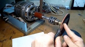 Станок из двигателя от стиральной машины.