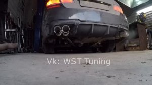 Раздвоенный выхлоп bmw f10 тюнинг