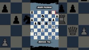 Mikhail Tal vs Mark Pasman ° Latvian Championship. 1953