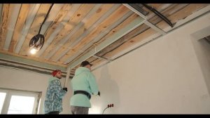 Как сделать разноуровневый потолок из гипсокартона . Ниши под скрытый карниз. Потолок в холле #1.